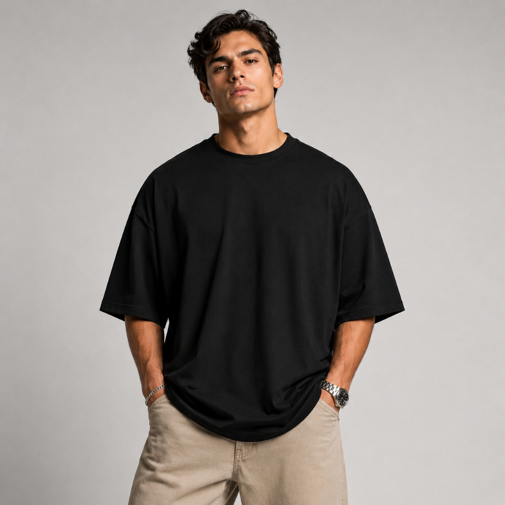 Camiseta Oversized Masculina StreetWear 100% algodão