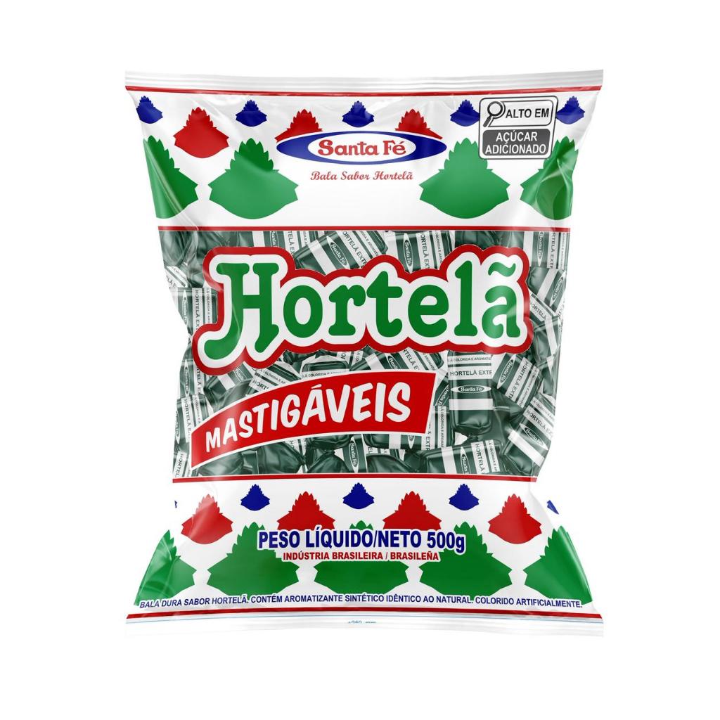 BALA HORTELÃ MASTIGÁVEL 500G SANTA FÉ