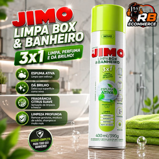 Limpa BOX Banheiro Spray JIMO 400ml Limpeza Profunda