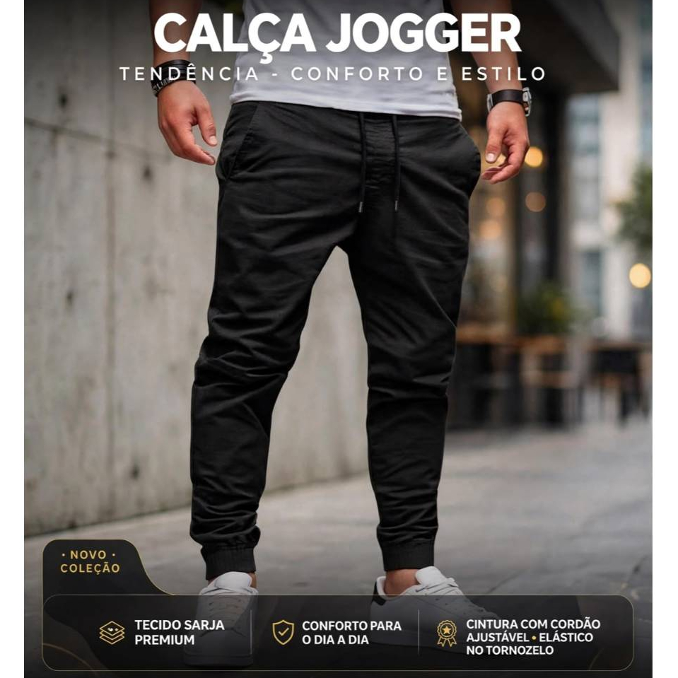 Calça Jogger Premium O Jeans Que Nunca Sai Da Moda