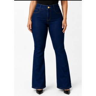 Calça jeans básica flare