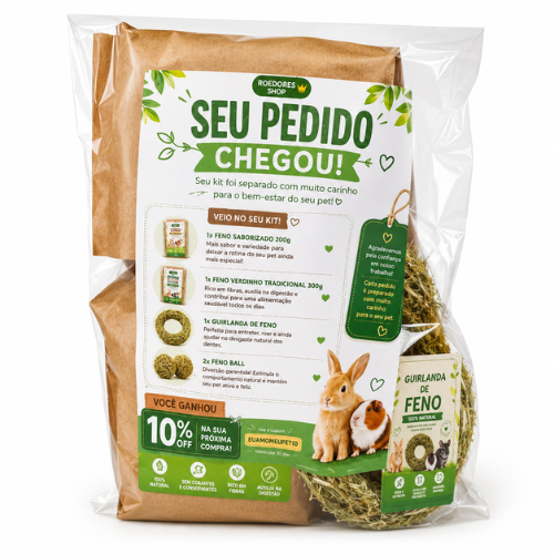 Kit Brinquedos Naturais Petiscos Para Coelhos Porquinhos da índia Hamster Chinchilas Pets