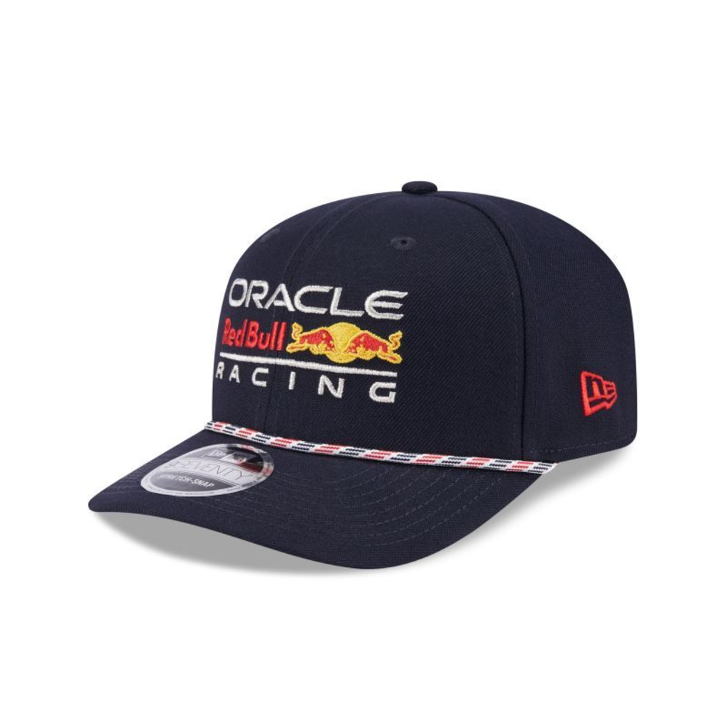 BONÉ NEW ERA 9SEVENTY STRETCH SNAP RED BULL RACING F1 PRETO — AJUSTÁVEL | ORIGINAL