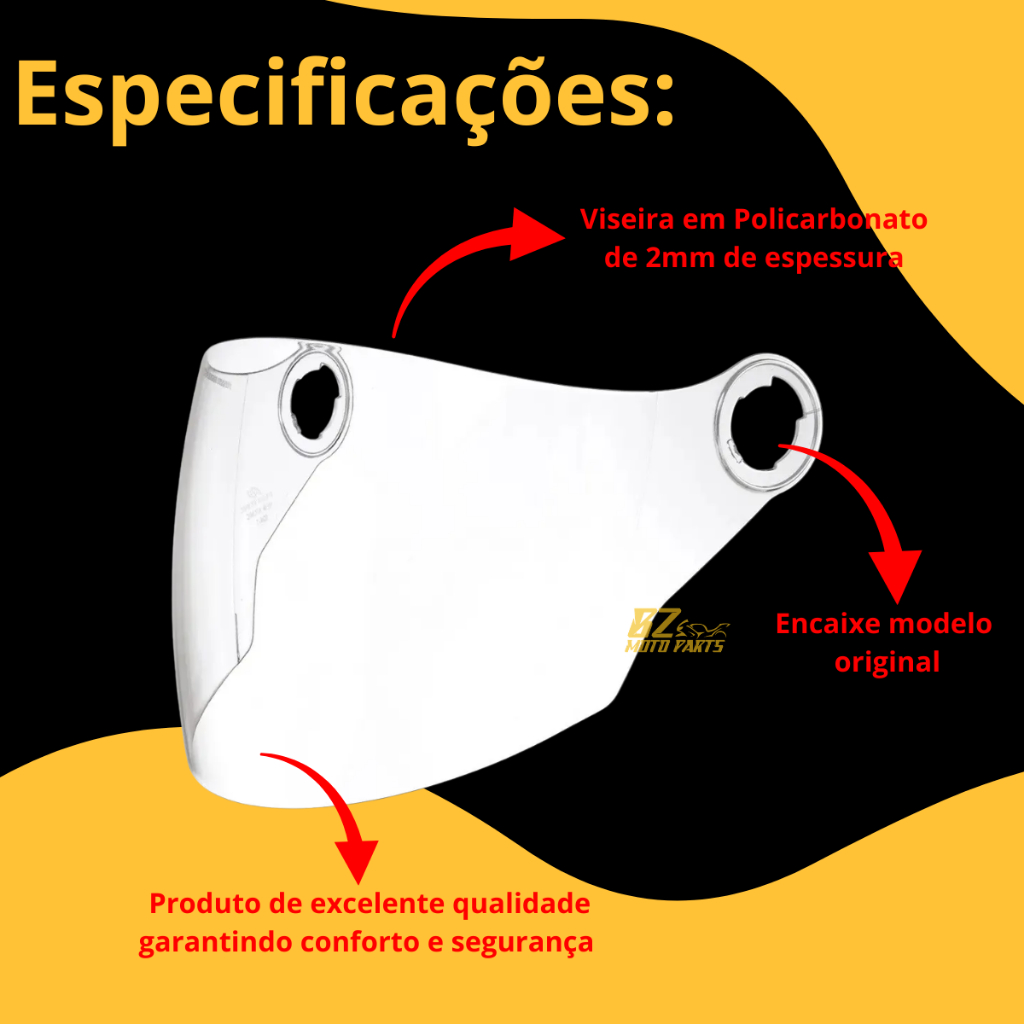 Viseira Fumê Do Capacete Modelo New Liberty 3 Spark Jet Atomic + 2 Botão De Reparo