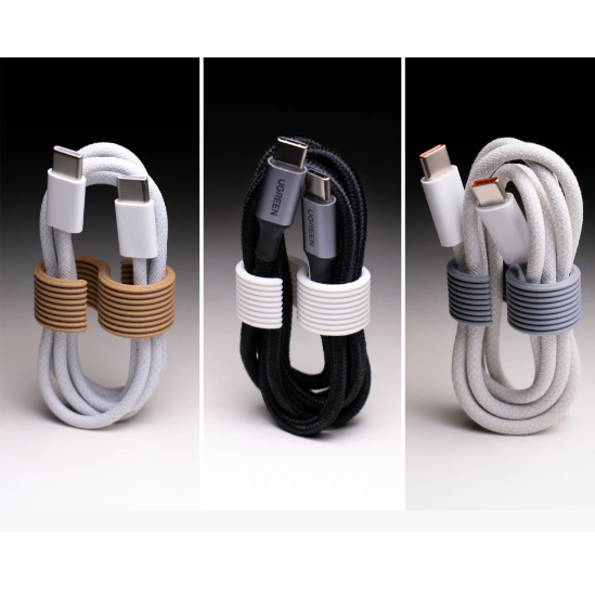 Organizador de Cabos Resistente e Reutilizável | Prendedor para Fios USB, USB-C  Carregadores