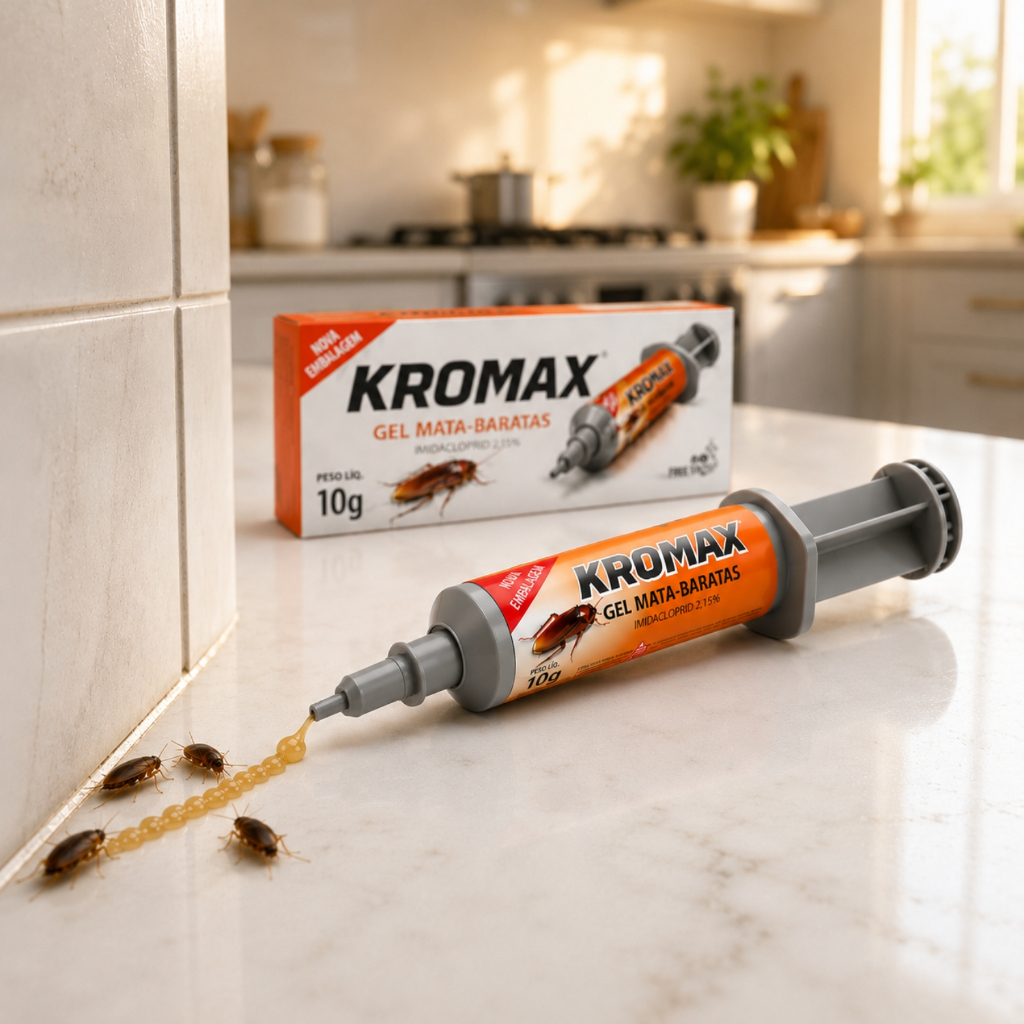 Gel Veneno Para Barata Poderoso Remédio Barata Francesinha Inseticida Kromax 10g