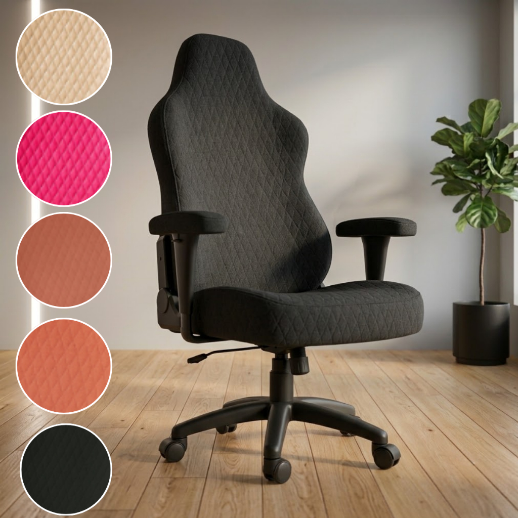 Capa para Cadeira Gamer Luxo Matelada Malha 100% Poliéster Conforto, Proteção e