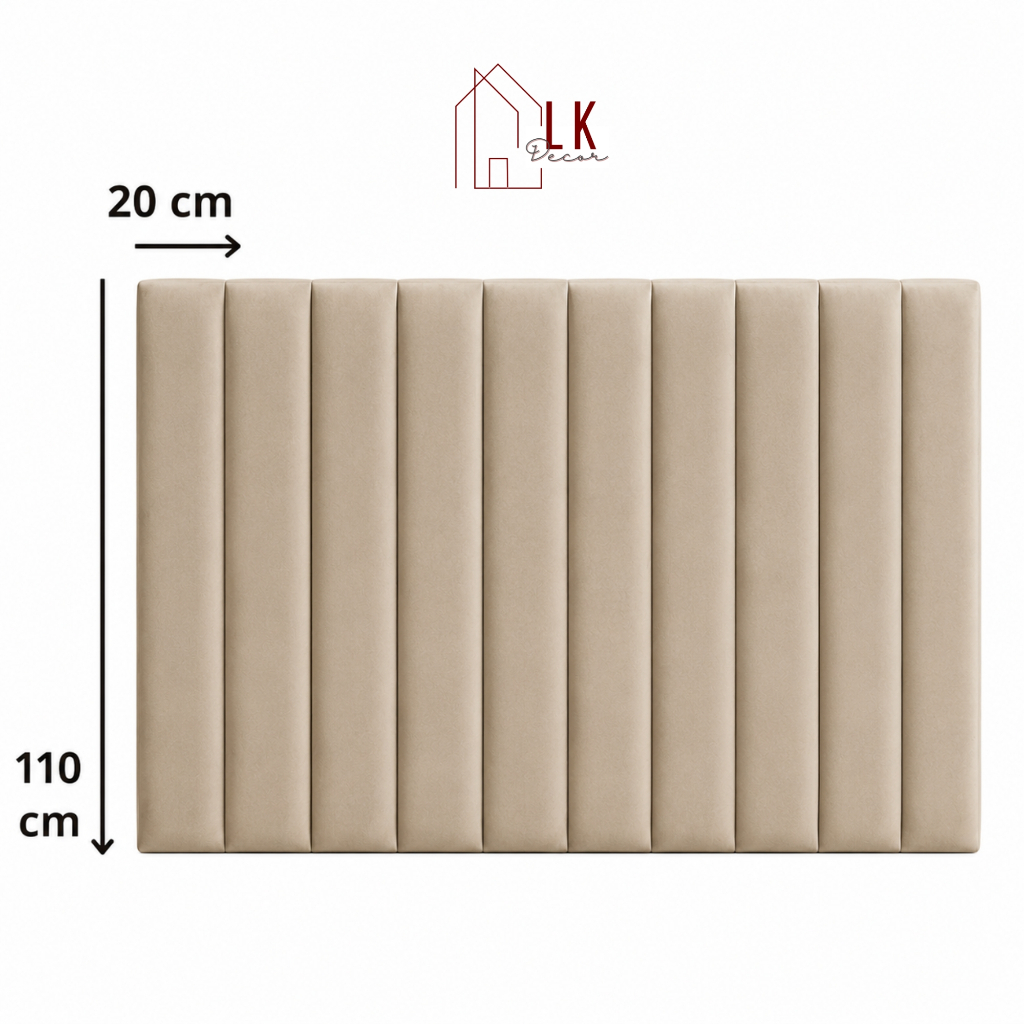 Cabeceira Adesiva Premium 110x20 Sem Furos Instalação Rápida Painel Cama Box Casal Solteiro-Envio24h