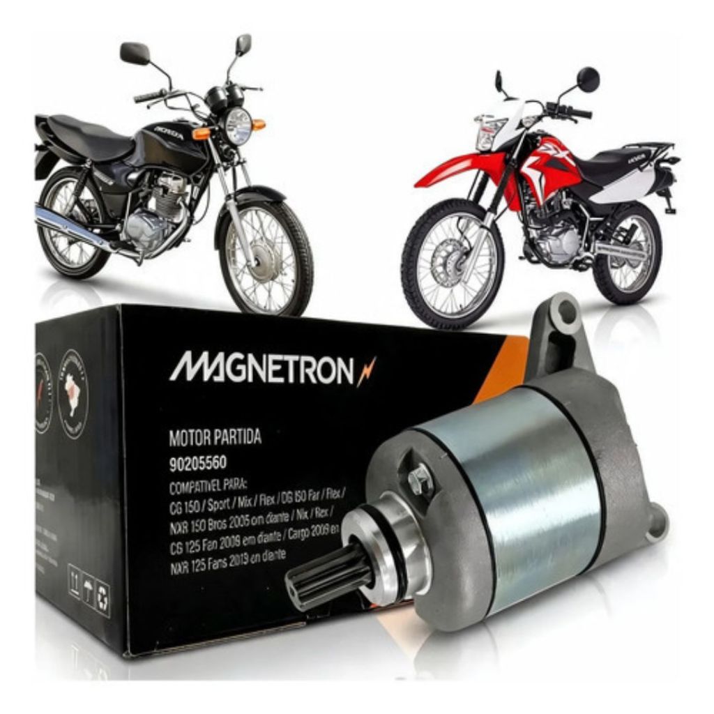 Motor Partida Arranque Cg Titan Fan Bros 125 2009 a 2015 150 2004 A 2015 Origina