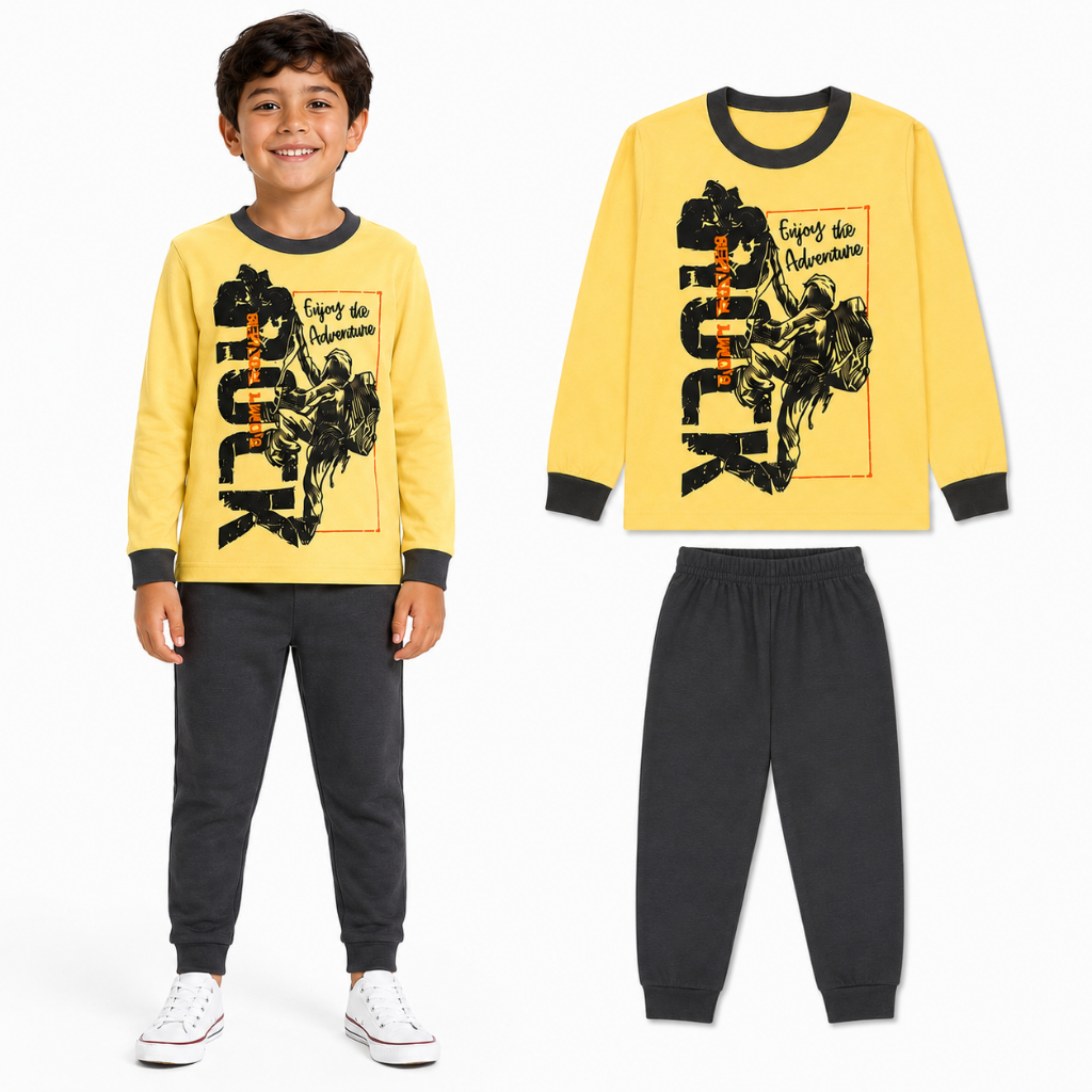 Conjunto Inverno Moletom Infantil para Meninos Cores e Estampas Sortidas | 1 casaco + 1 calça