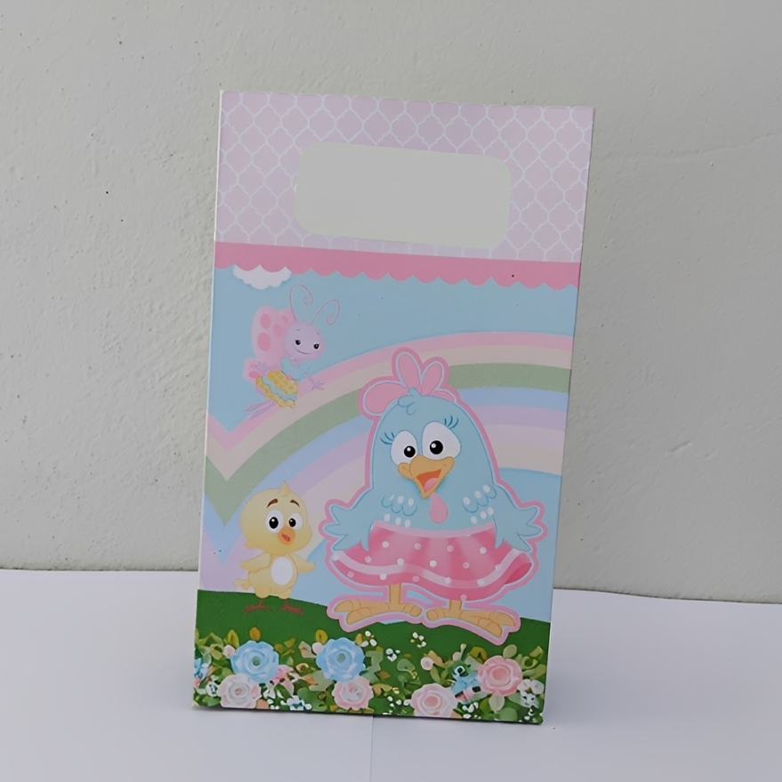 Sacolinha Surpresa Personalizada Galinha Pintadinha Rosa Lembrancinha Festa Infantil
