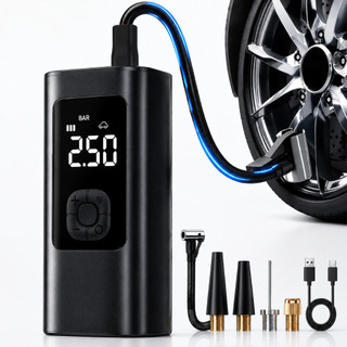 Bomba de Ar Elétrica 12V Compressor Portátil para Pneus de Carro, Moto, Bicicleta e Acessórios -M6