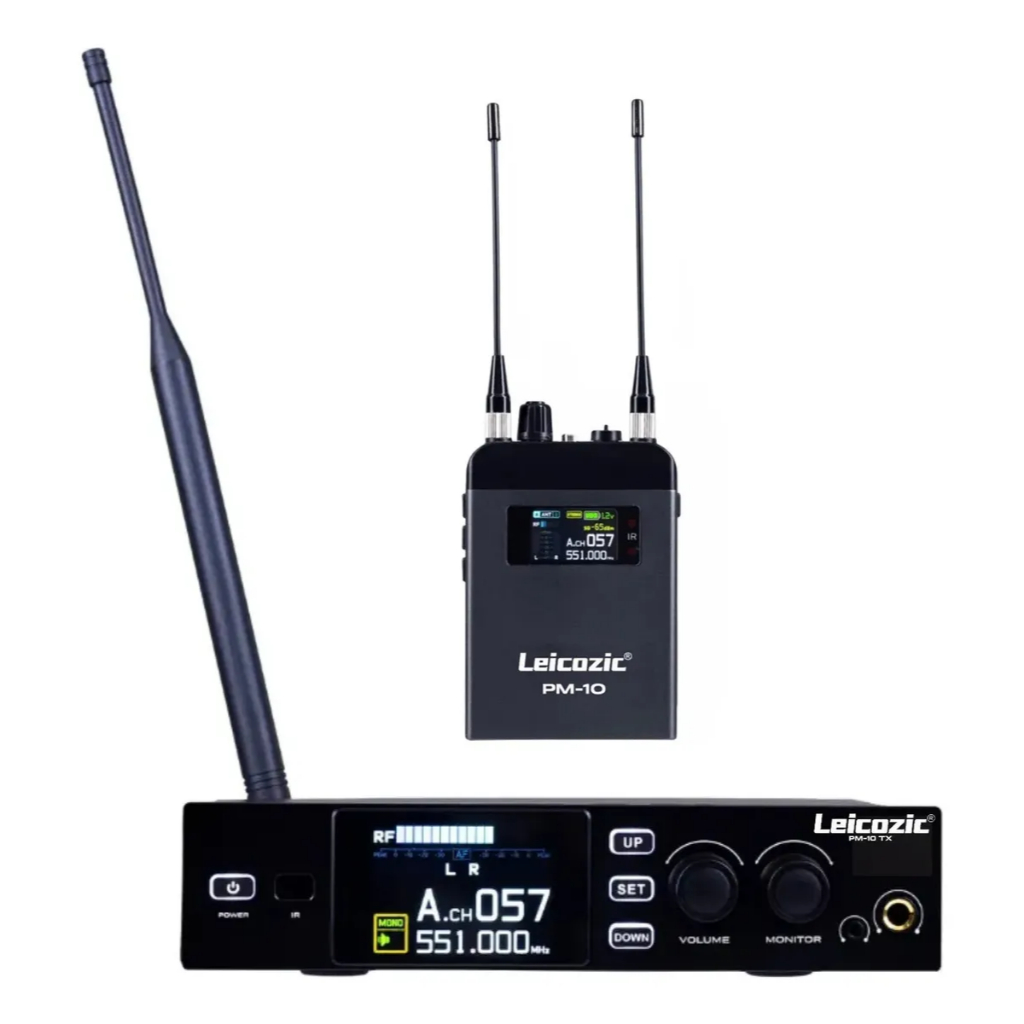 Sistema Monitor In-ear Leicozic Pm10 Retorno Sem Fio Estéreo clip-icon Sistema Monitor In-ear