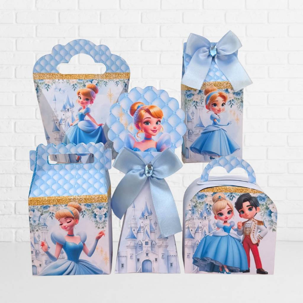 Kit de Caixas CINDERELA BABY Personalizada /Lembrancinha de Festa /Aniversário