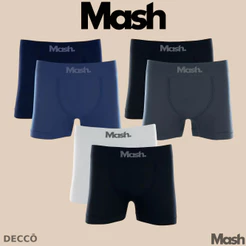 Kit 2 Cueca Boxer Mash Mocrofibra Sem Costura Masculina Original