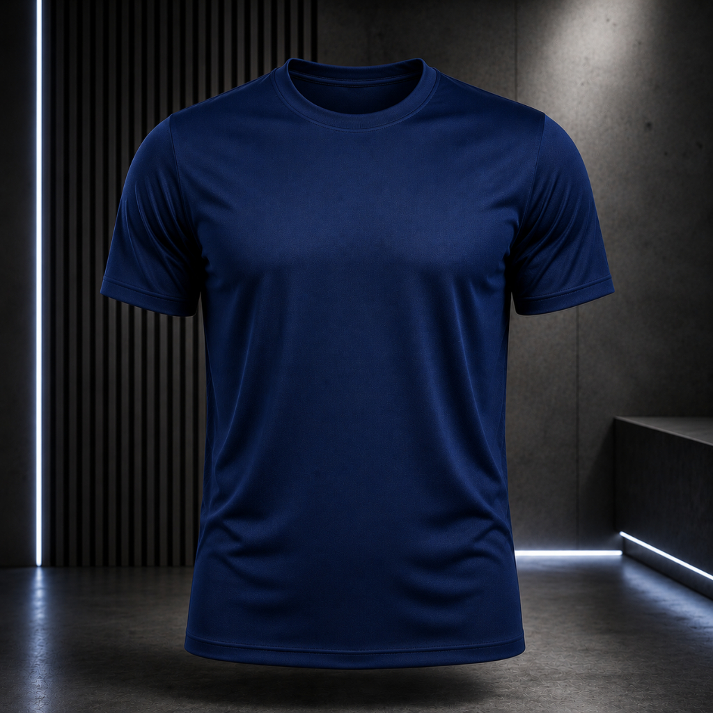 Camiseta Dry Fit Masculina Academia Treino Esportiva Lisa Leve Respirável Secagem Rápida