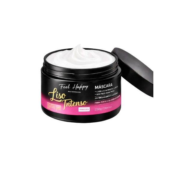 Máscara Liso Intenso Sem Frizz 250gr Feel Happy