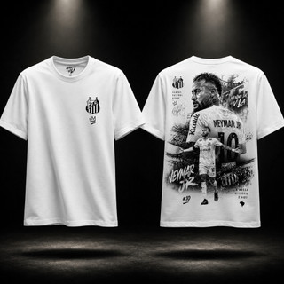 Camiseta Masculina Unisex Futebol Neymar Santos Craque Exclusiva