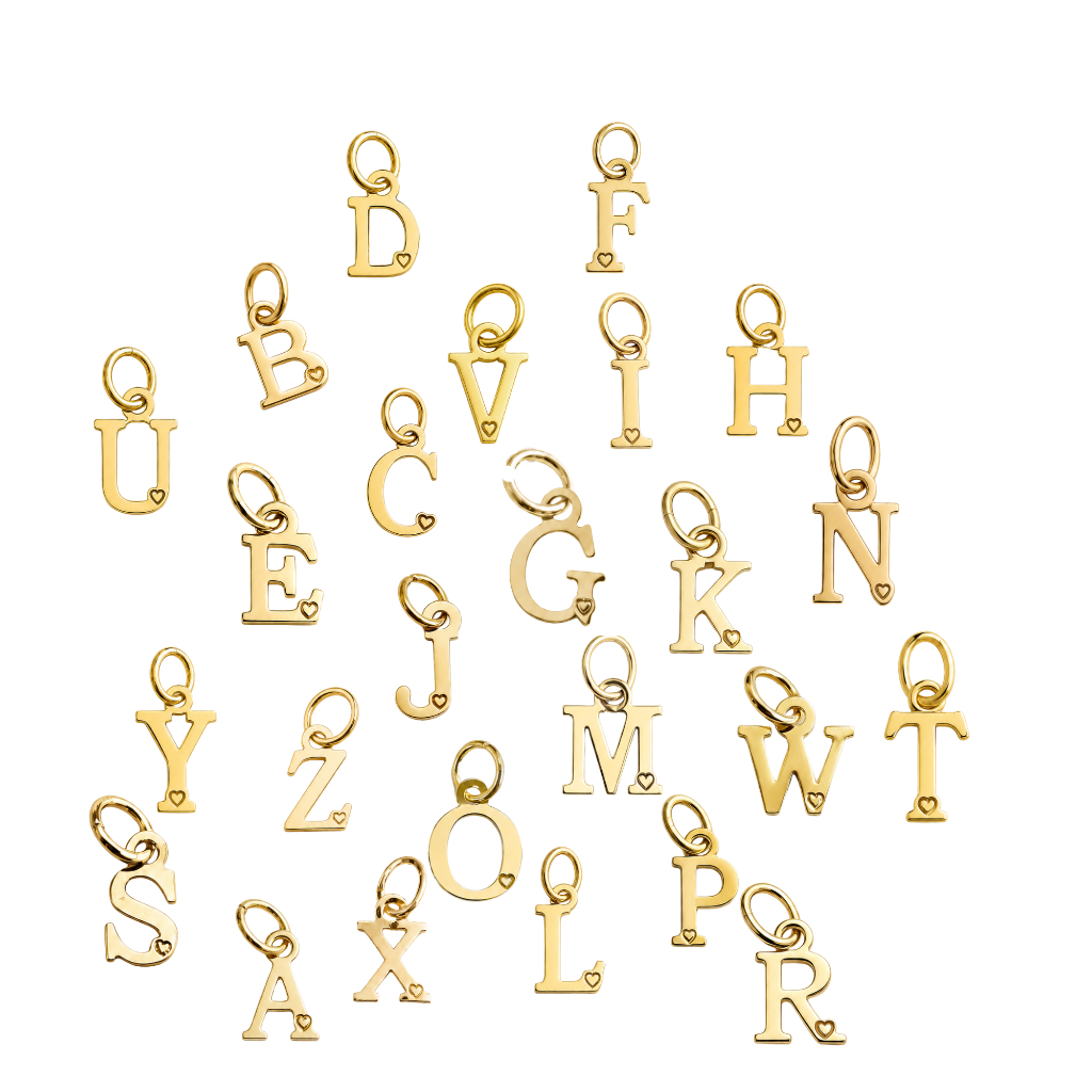 Pingente Letra Inicial Banhado Ouro 18k | Compatível com Correntes Finas | Antialérgico