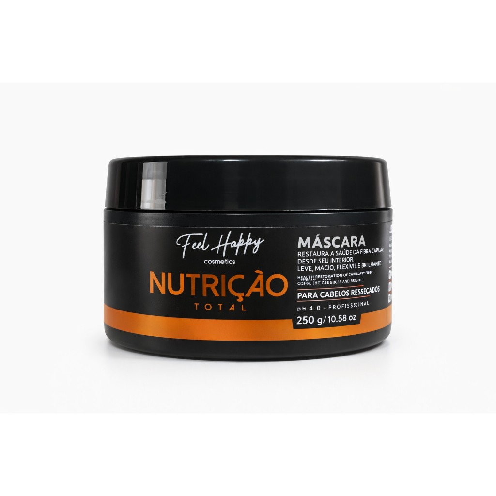 Máscara Capilar Nutrição Brilho 250gr Feel Happy