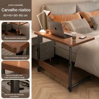 EnvioSP Nova mesa para computador simples e ajustável em altura: ideal para dormitórios e quartos (60*40cm）4kg