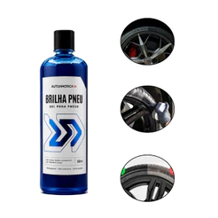 Limpa Pneu Gel Brilha Pneu Pretinho Auto América 500ml