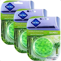 Kit 3 Pastilhas BaClean Ar Condicionado Bambu