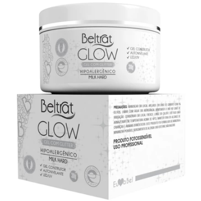 Gel Glitter Glow Milk Hard 30g - Beltrat