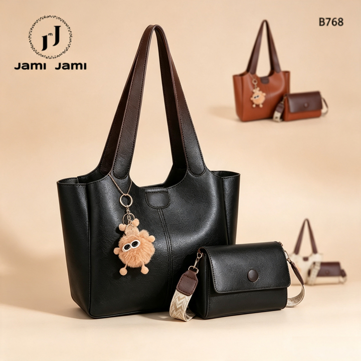 TOMI MITO Conjunto Feminino Bolsa De Ombro E Bolsa Transversal Com Fechamento Prático Para Passeios  B768