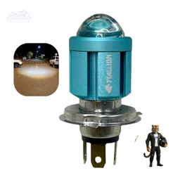 Lâmpadas Led Moto H4 Ba20d 6500k Olho De Peixe Potente