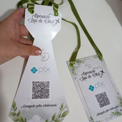 Placa de Casamento Kit Hora da Gravata com Pix | Casamento | Padrinhos