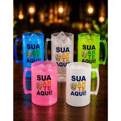 20 Copos Canecas Acrílico 500ml Personalizada Lembrancinhas