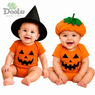 Body Bebê Halloween Abobora Fantasia Halloween Infantil Mêsversario Tematico