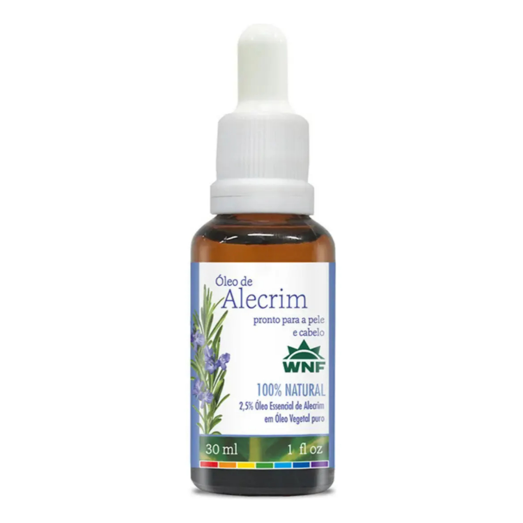 Óleo De Alecrim Pronto Para a Pele 100% Natural 30ml WNF - Cuidado com o Corpo e a Mente