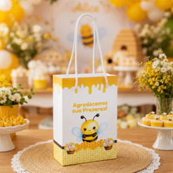Kit Sacolinhas Abelhinha Abelha Festa Aniversário Lembrancinha