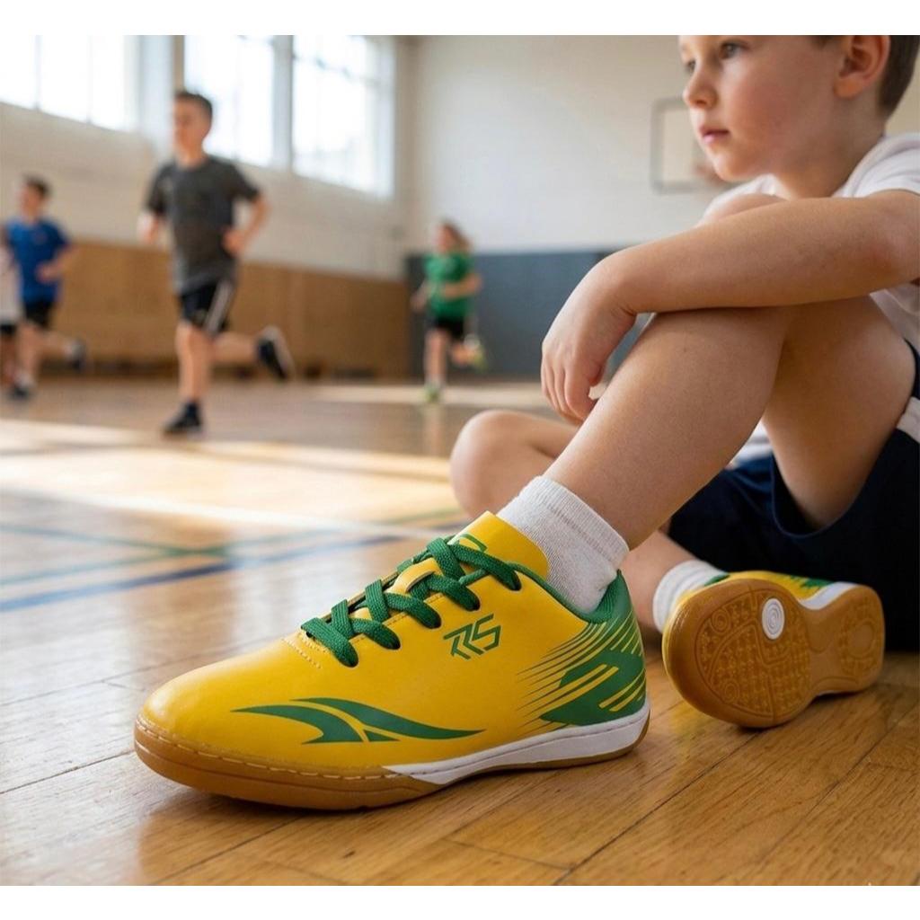 Chuteira Iinfatil Futsal Meninos Solado Costurado 26 ao 35 Tenis Futebol Salao Quadra Unissex Lançamento
