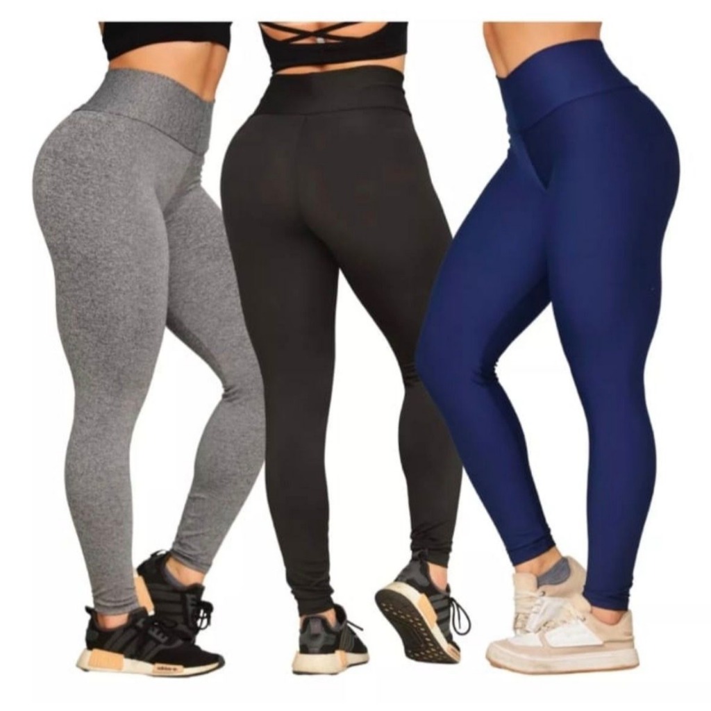 Calça Leg Suplex Legging Academia Fitness Feminina Fit Cintura Alta Modeladora Zero Transparência