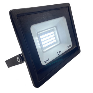 Refletor LED 50W IP66 6500K Branco Frio Bivolt Econômico Holofote Externo Jardim Muro Fachada Residencial