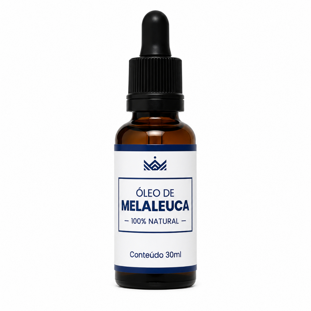 Óleo de Melaleuca 100% Natural 30ml Tea Tree Oil Puro Aromaterapia Pele Cabelos Unhas