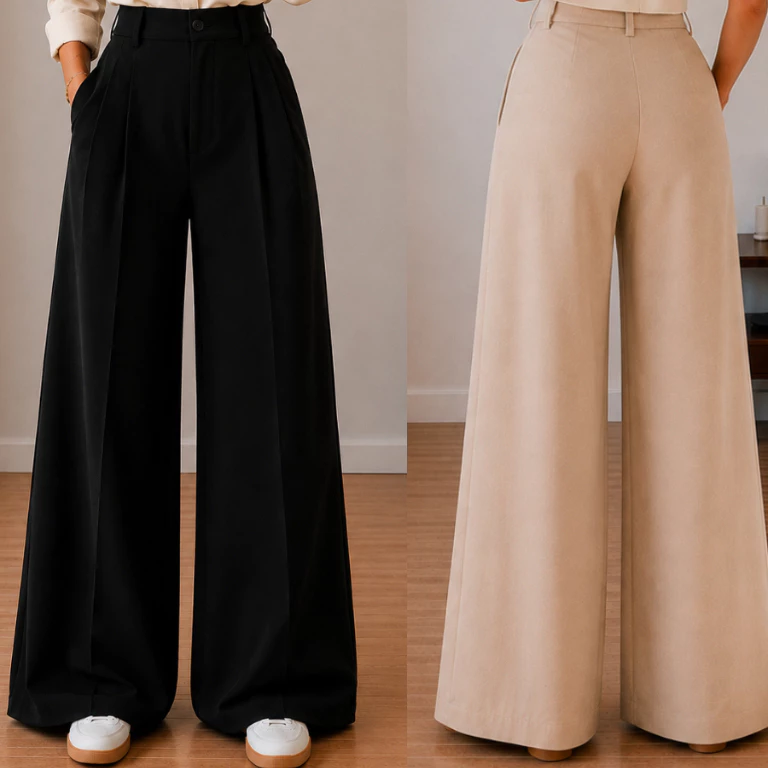 Calça Pantalona Alfaiataria Premium Feminina Wide Leg — imagem 1