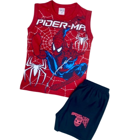 Conjunto Infantil Menino Camiseta Algodão e Short Tactel Temático | Look Verão | Envio Rápido