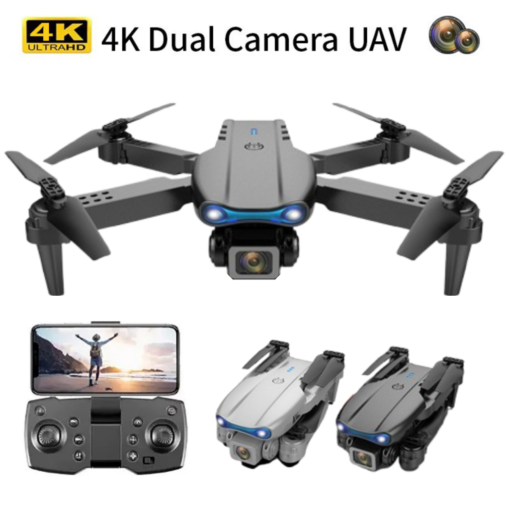 Drone Pro Mini Profissional com Câmera Hd 2.4Ghz Acessórios e 2 Baterias