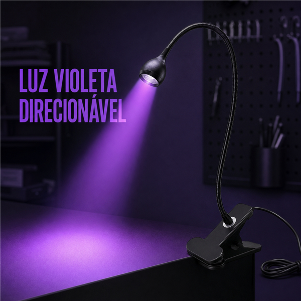 Luminária De Mesa Led Com Garra Presilha Flexível Usb Para Leitura Estudo Manicure Iluminação Articulada Bivolt