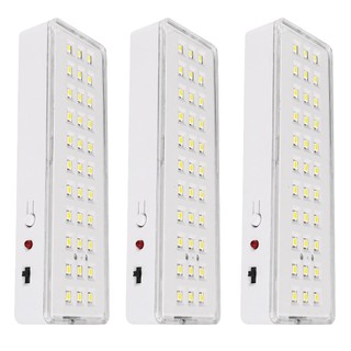 Kit 3 Luminaria de emergencia 30 leds 2W Branco Frio