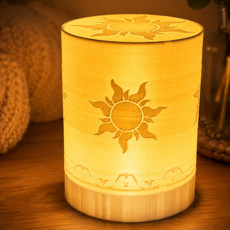 Luminária Rapunzel Enrolados com Vela LED – Lanterna Decorativa para Quarto Mesa Cabeceira