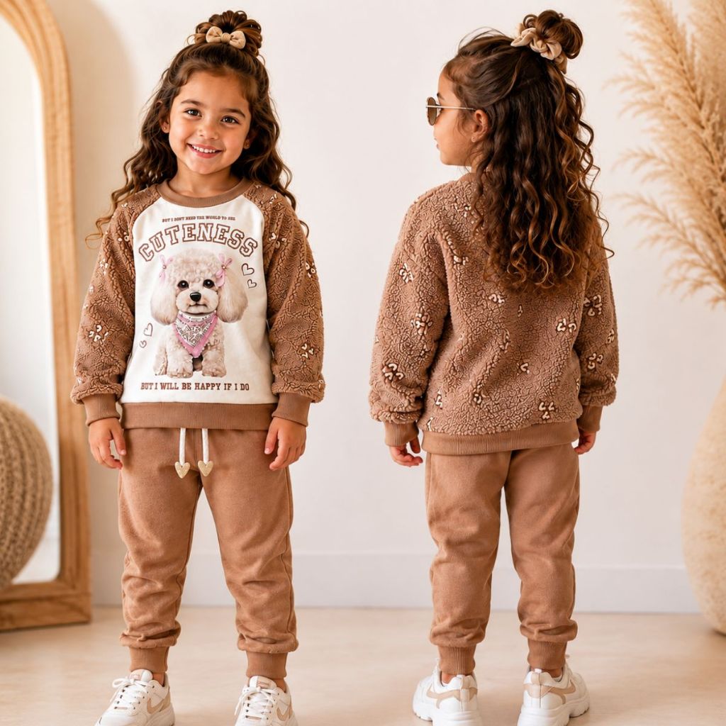 Conjunto Infantil Menina Inverno Grosso Moletom Peluciado do 04 ao 08 | Conjunto Blogueira Infantil Menina |Blogueirinha