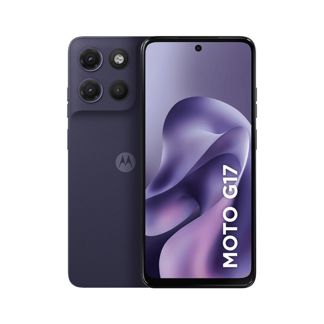 Smartphone Motorola Moto G17 256GB, 4G, 12GB RAM Boost*, Tela 6.7 FHD+, Câm. 50MP - Roxo