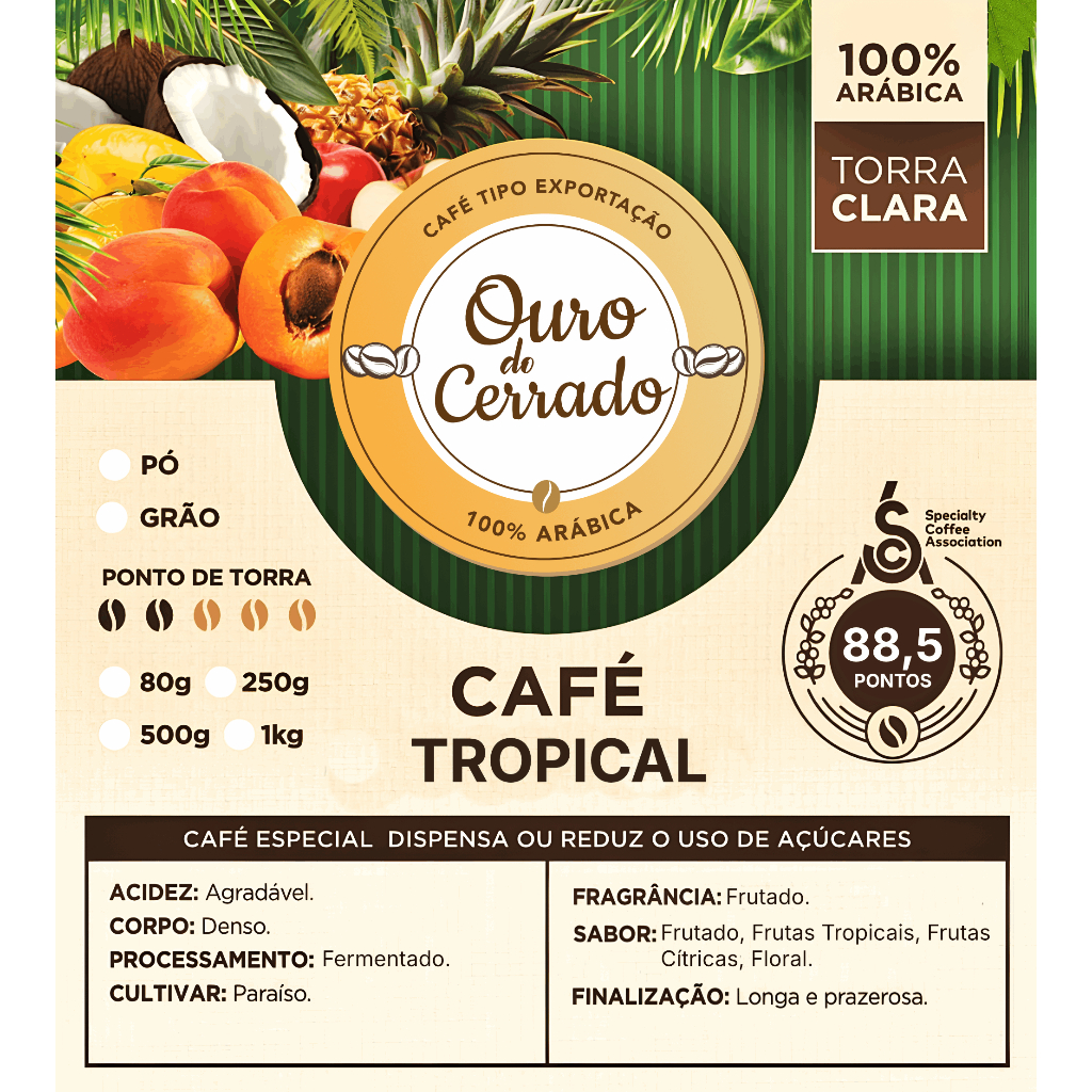 Café Tropical Edição limitada 88,5 pontos SCA