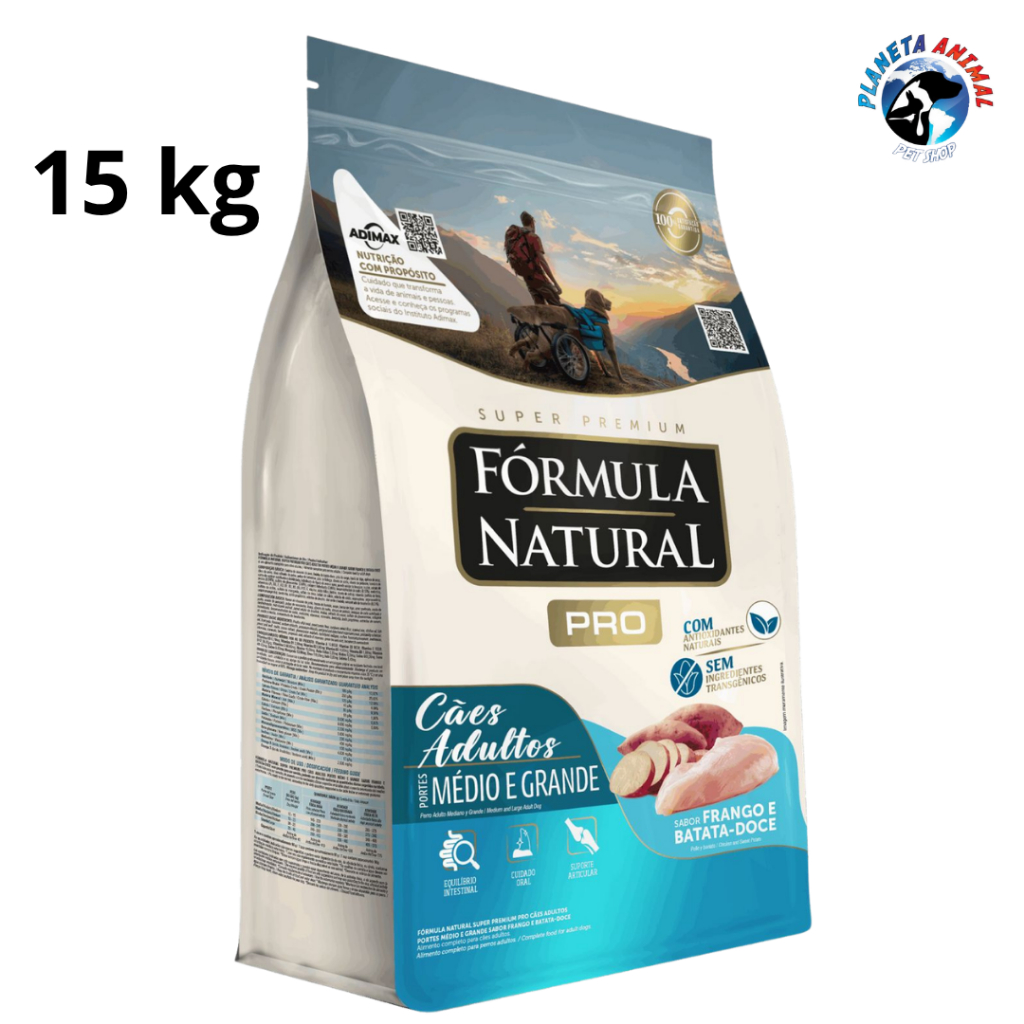 Ração Super Premium para Cães Adultos Raças Médias e Grandes Formula Natural Pro Promoção