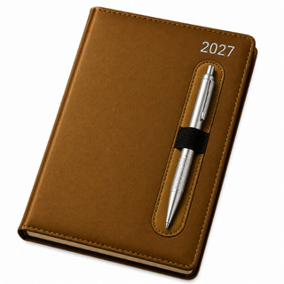 Agenda executiva 2027 com capa de couro sintético (JDR Shop)